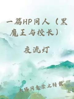 一篇HP同人（黑魔王与校长）